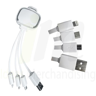 Conector USB Multicargador Retractil - EASY POWER  artículos publicitarios  - regalos corporativos - merchandising